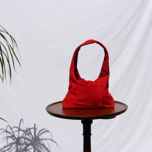 The Petit Pocket - Red with Ties